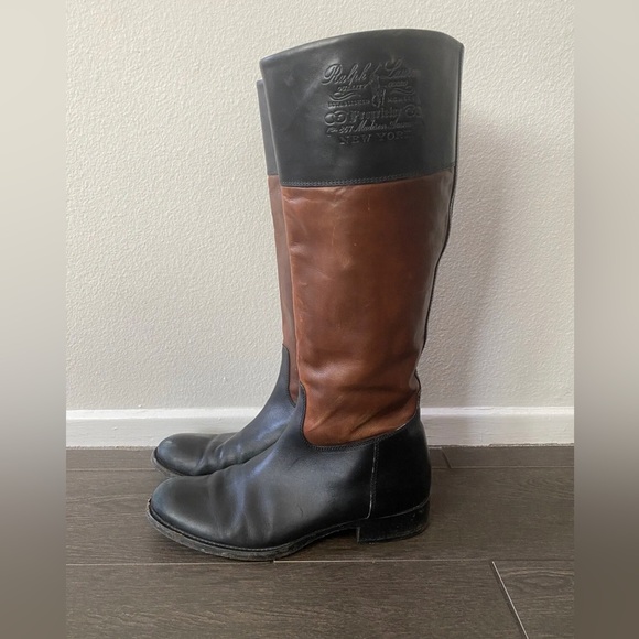 Ralph Lauren Collection Purple Label tall riding boots - Picture 4 of 11